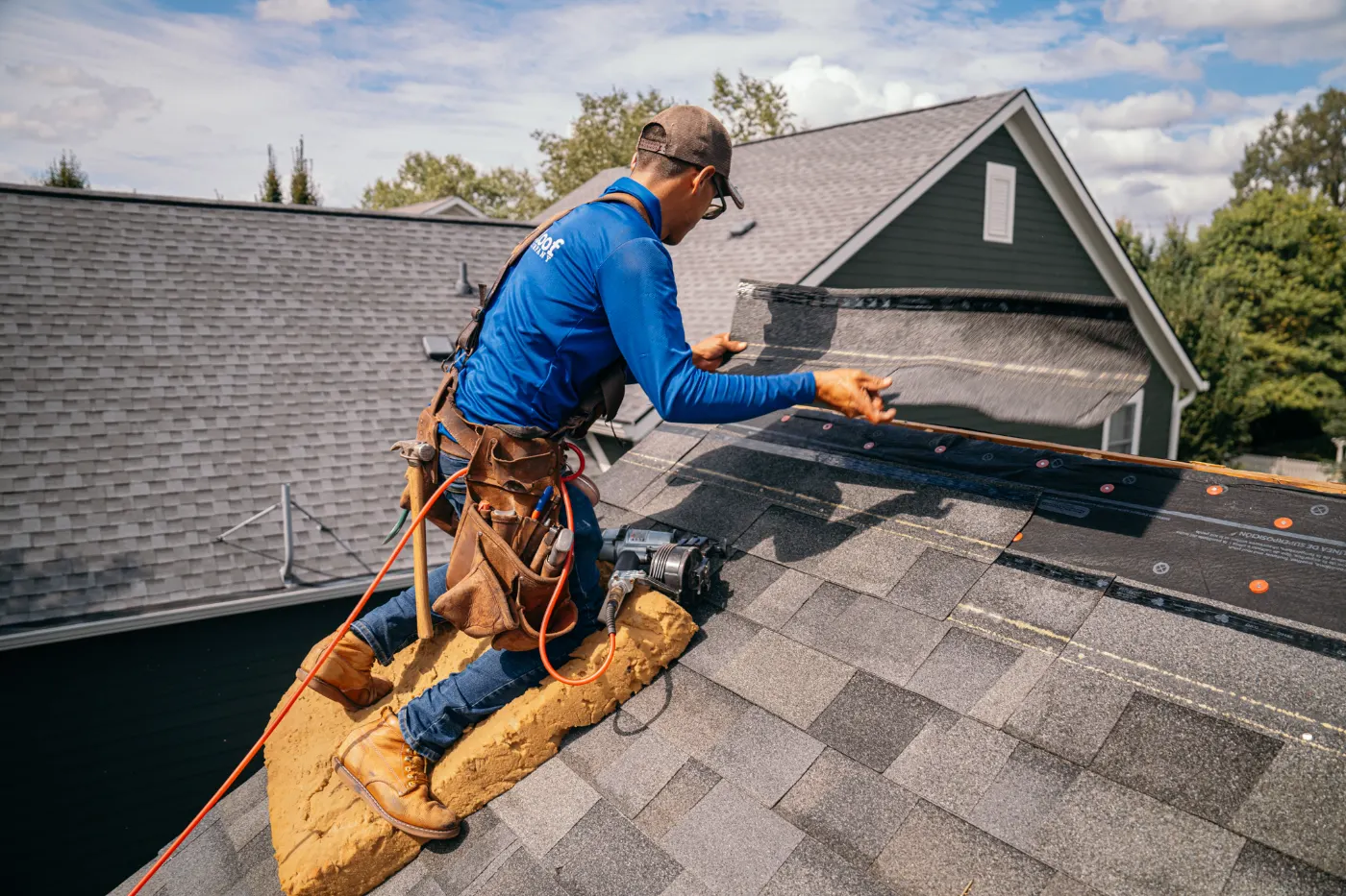 Commercial roof inspection documented in Spring Orchard